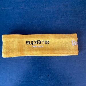 Supreme Polartec Headband Yellow